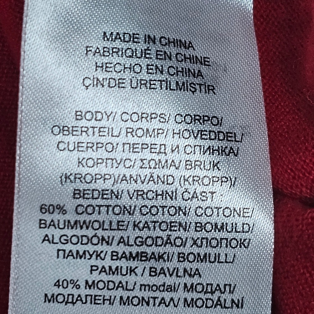 Lauren Ralph Lauren Xmas Red V-Neck Ruffle Cuff Button Sweater 3X 202789914011 - Picture 4 of 10